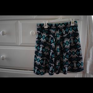 Charlotte Russe Tribal Skater Skirt